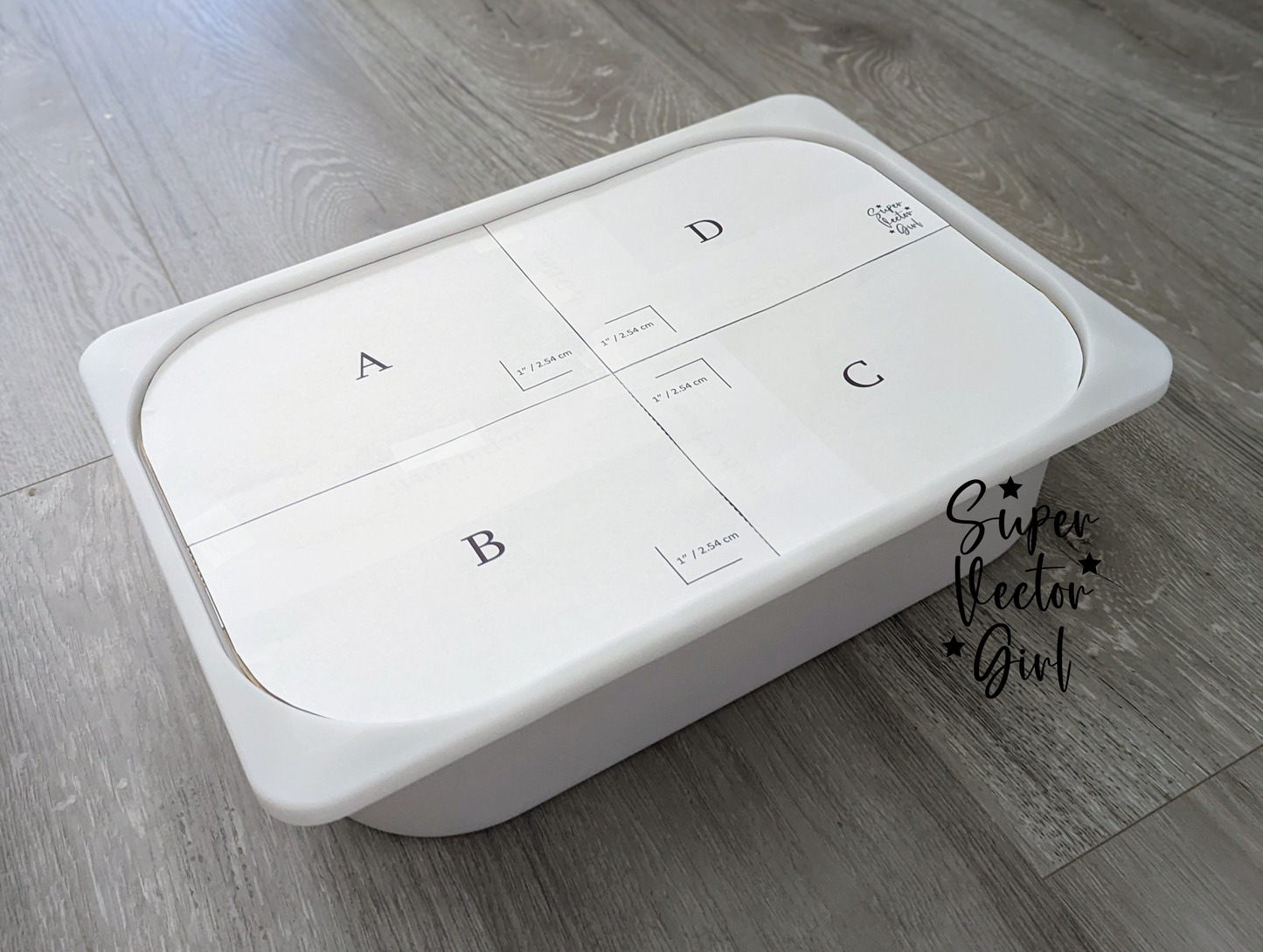 DIY Trofast Large Bin Lid, SVG and pdf Template for IKEA Large Bins, Digital Laser Cut File, Insert Board, Flisat Sensory Table, pattern