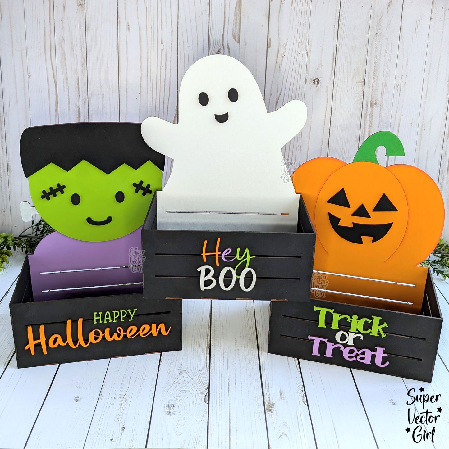 Witch Hat Halloween Crate, Spooky Mini Basket, Candy Box, Boo Bucket, Trick or Treat Storage, SVG Laser Cut File Files, Shelf Sitter, Home Decor Decoration, Fall