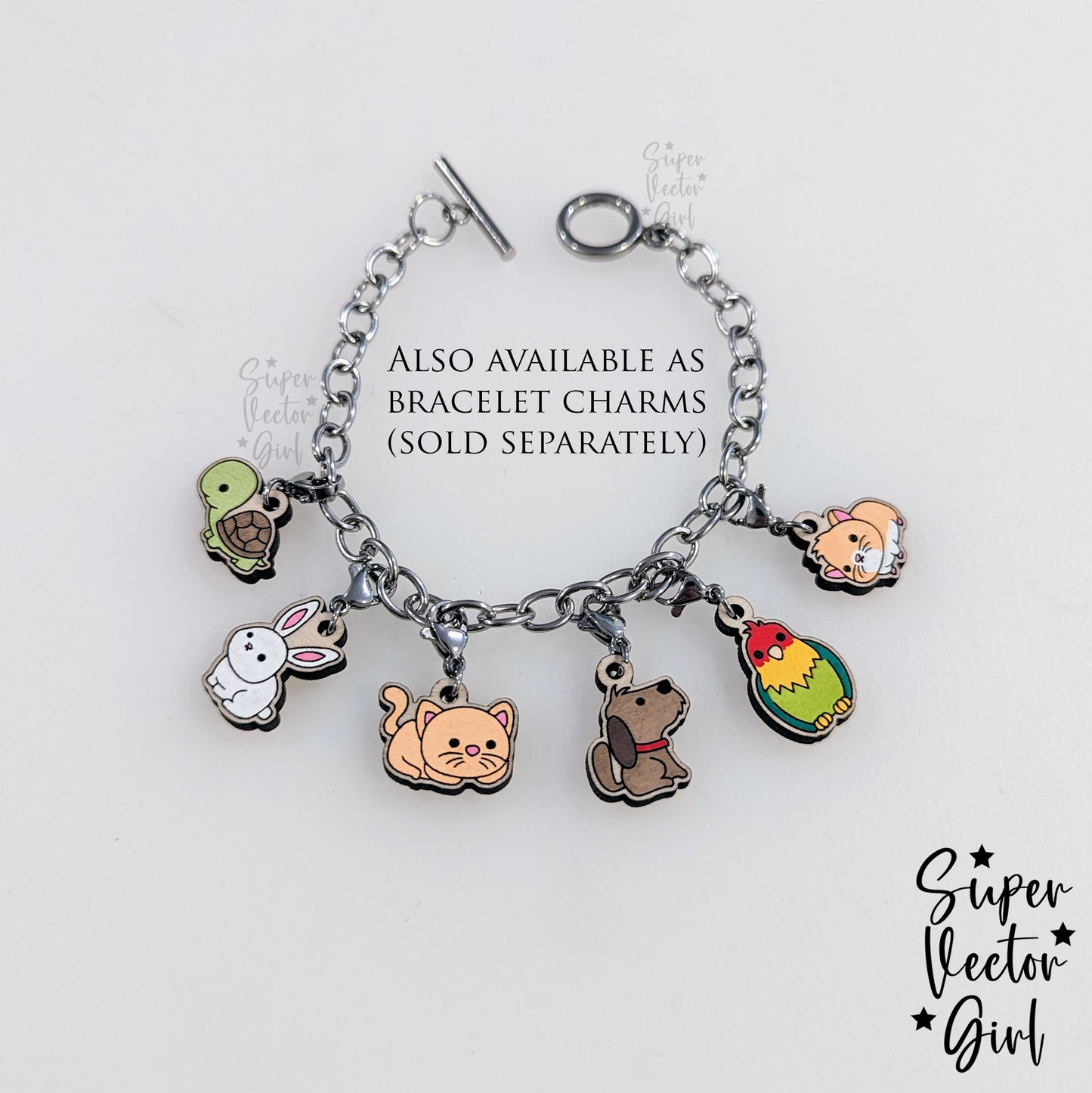 Pets Animals Set 2 Earrings Bundle, SVG, Laser Cut File, xTool Glowforge files, Score & Cut, Laser Cut Earrings, Cute rabbit dog puppy guinea pig