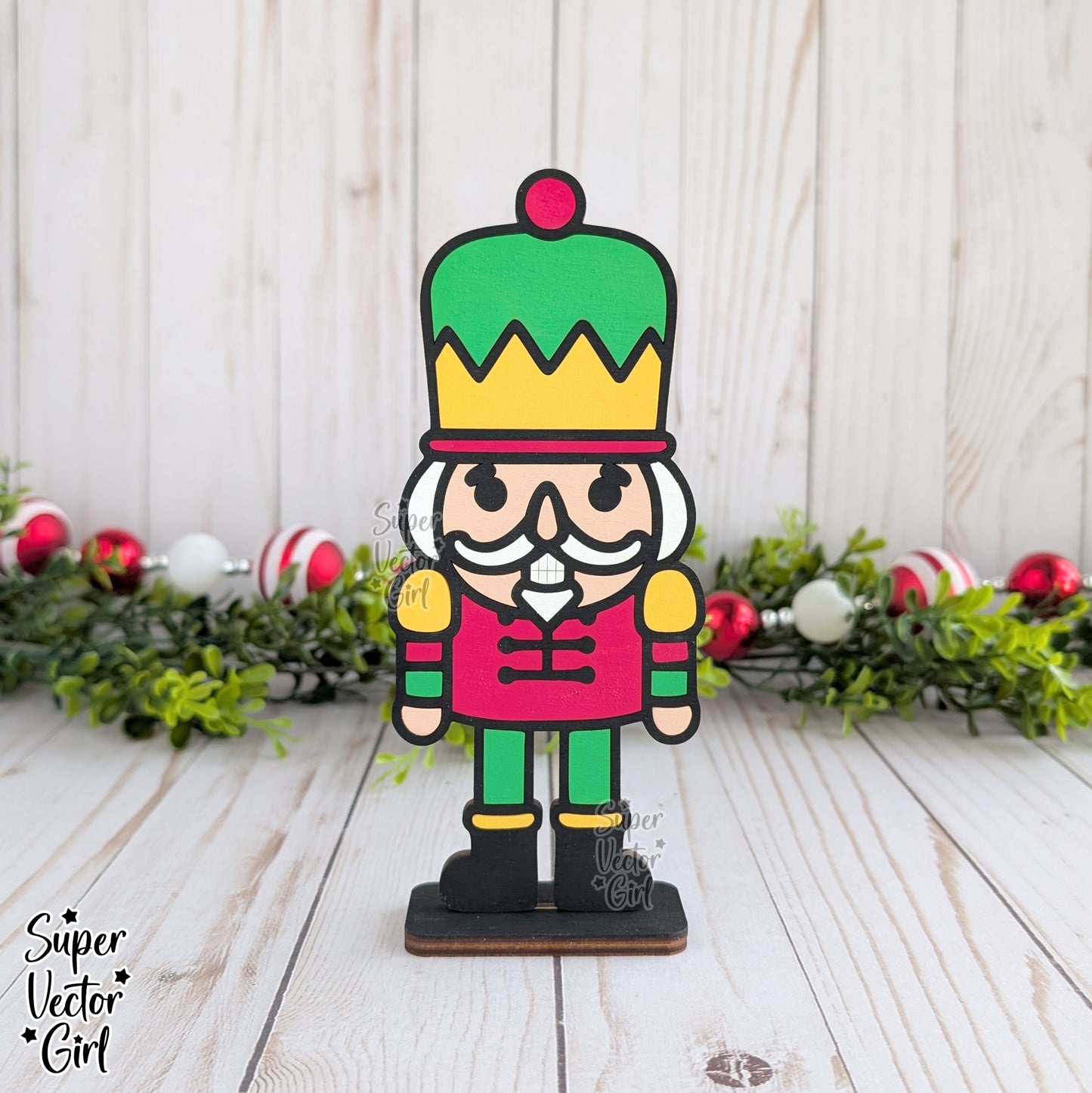 Nutcracker Shelf Sitter, Christmas Decor Sign, SVG, Laser Cut File Files, Porch Sign, Accent Home Decor, Table Mantle Decoration, Winter Holidays