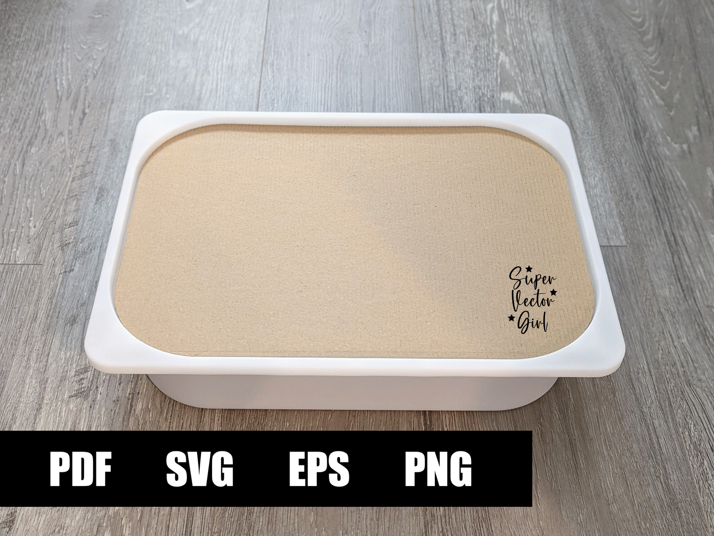 DIY Trofast Large Bin Lid, SVG and pdf Template for IKEA Large Bins, Digital Laser Cut File, Insert Board, Flisat Sensory Table, pattern